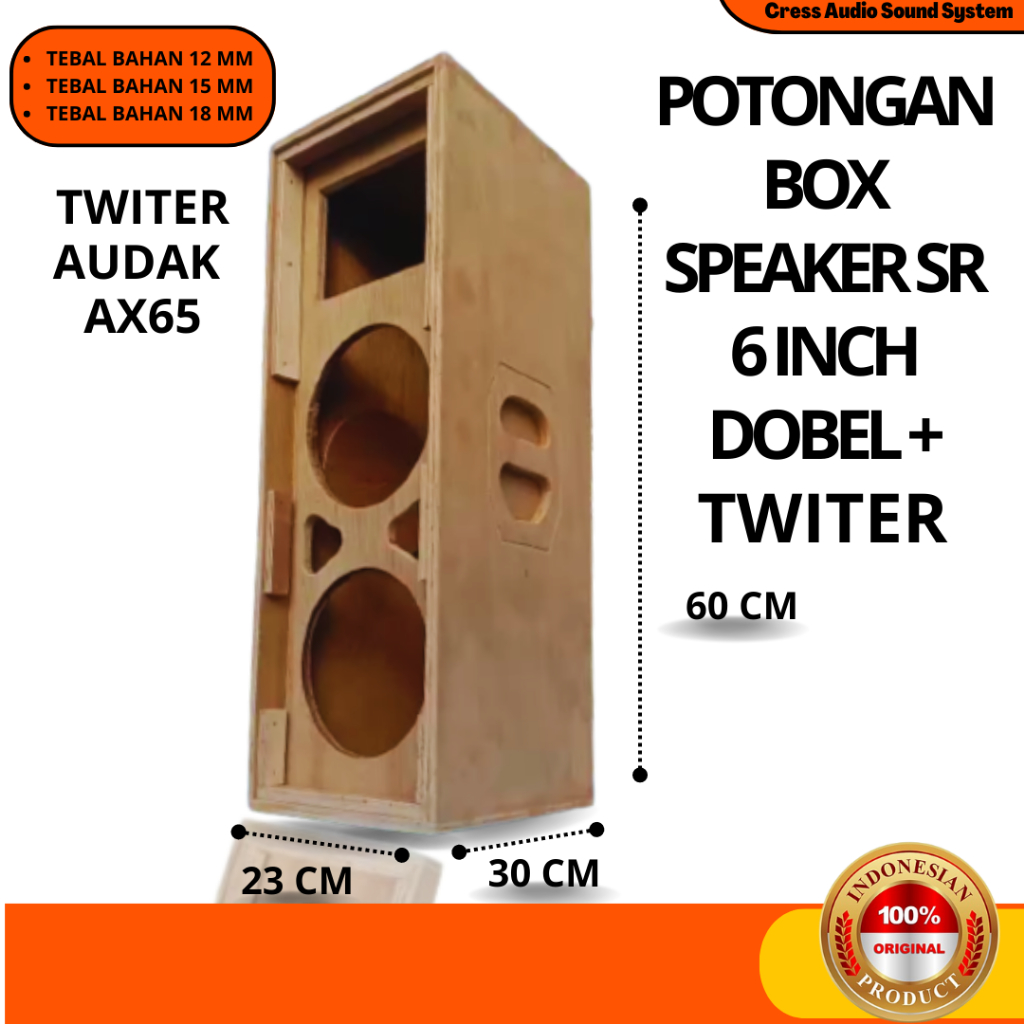 POTONGAN Box Speaker SR 6 Inch Triplek 9mm 12mm 15mm