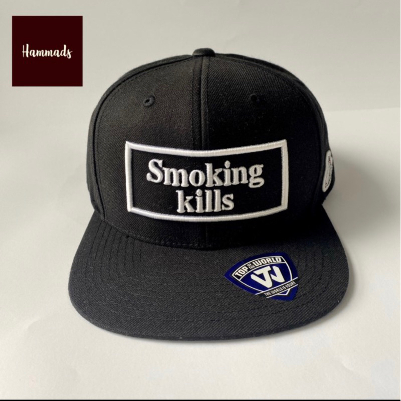 Fxxking Rabbits [FR2] Smoking Kills Embroidery Black Snapback