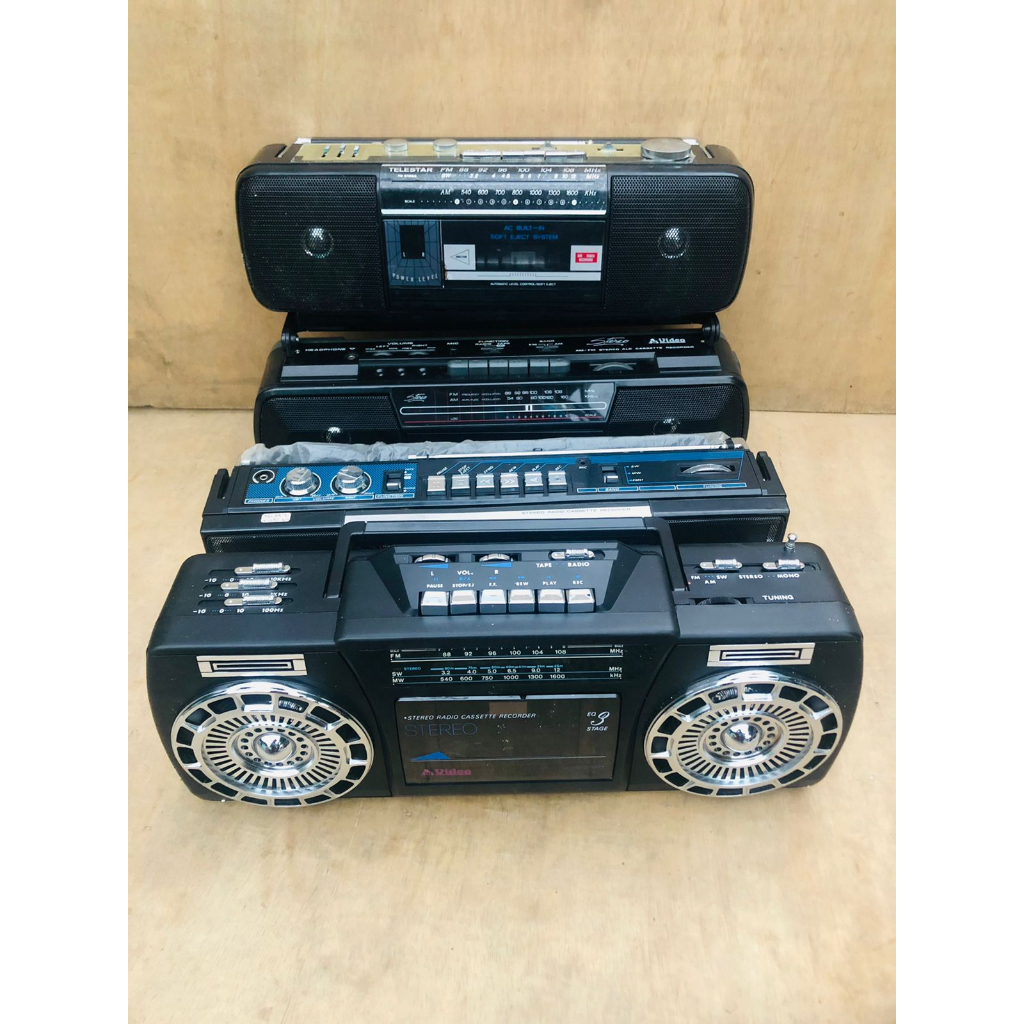 CUCI GUDANG MINI COMPO DIAMETER 45CM+- RADIO KASET PITA JADUL RADIO JADULJUMBORADIO ANTIK ORI JADUL 
