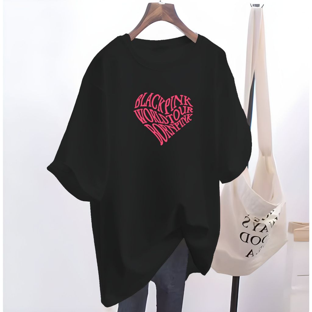 Kaos Oversize Blackpink/Baju Kaos Blackpink/Kaos Oversize Wanita/Cod/Oversize/Black Pink