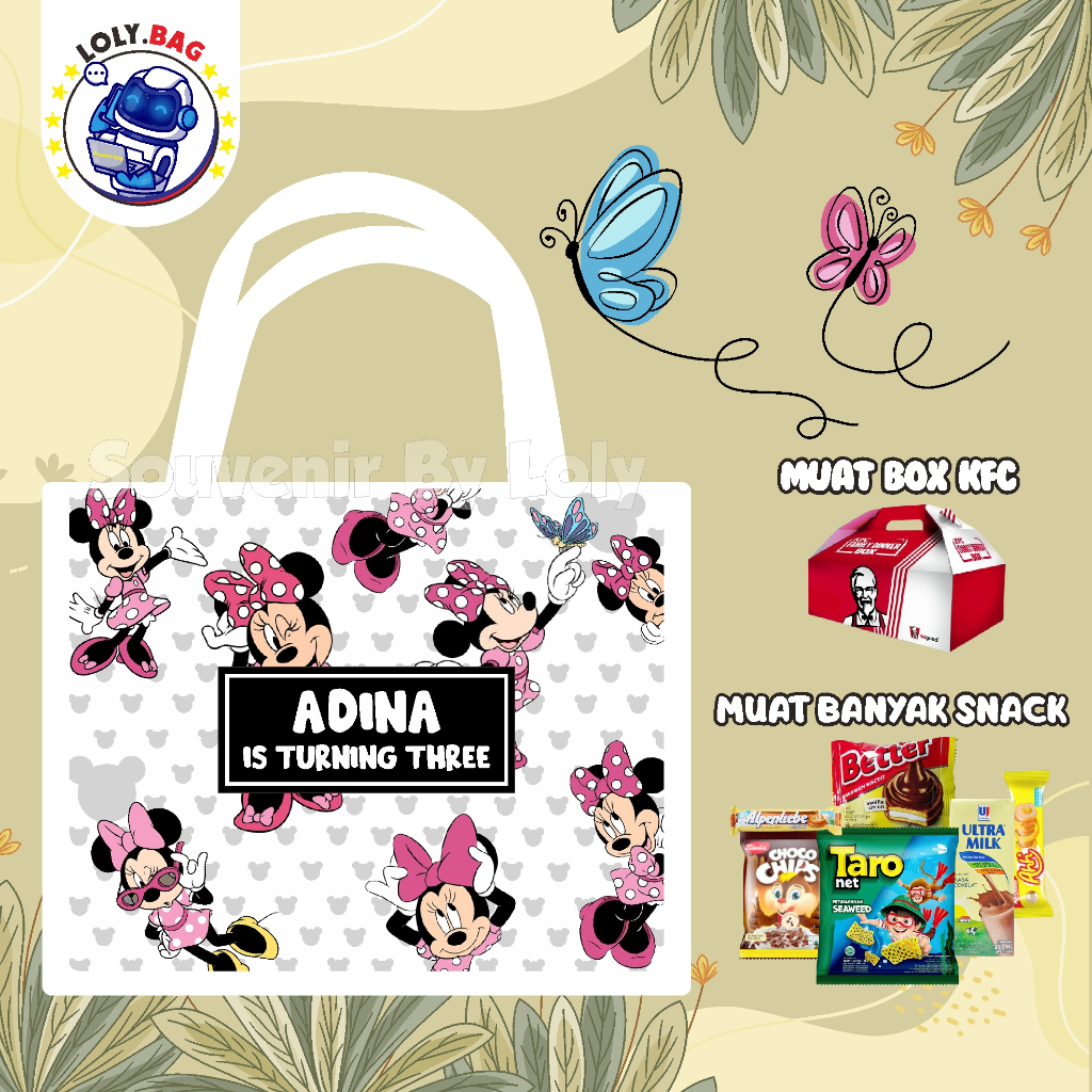 

TAS ULANG TAHUN TERLARIS / ULANG TAHUN ANAK / TEMA MINNIE MOUSE