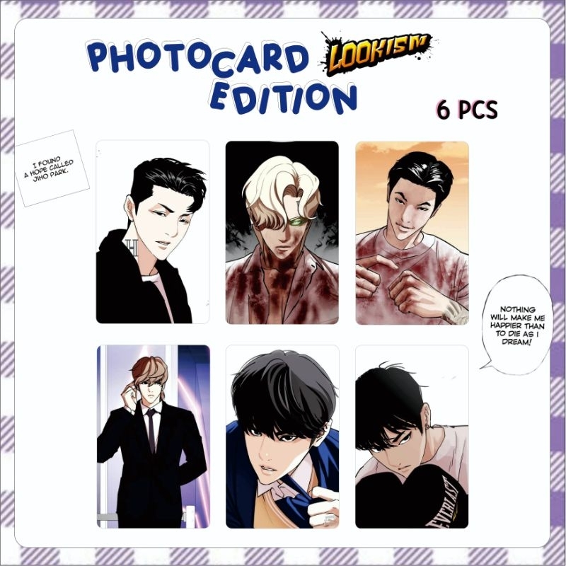 LOOKISM LOMO PHOTOCARD MURAH JAY VASKO JANGHYUN BUMJAE