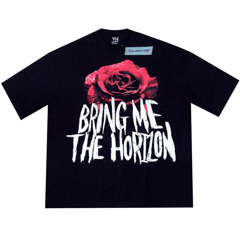 KAOS BRING ME THE HORIZON ROSE OVERSIZE T-SHIRT KAOS BOOTLEG KAOS BAND PREMIUM