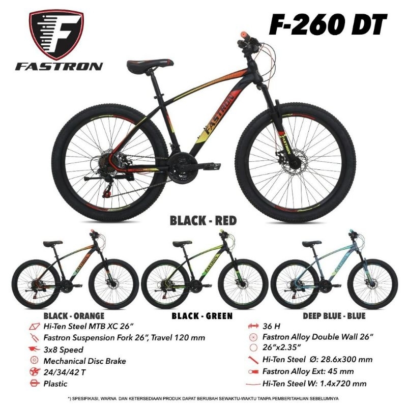 sepeda gunung MTB Fastron 260 DT 260 DH
