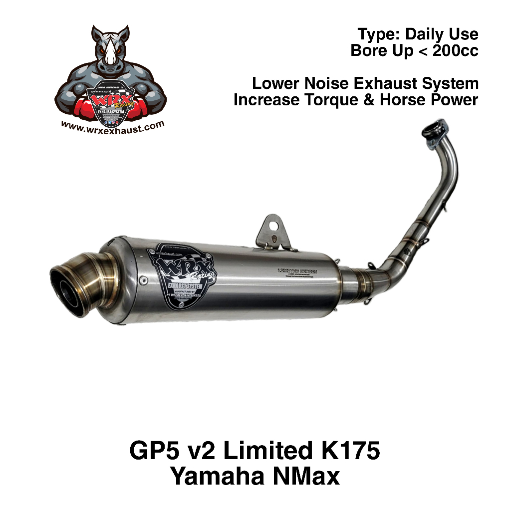 Knalpot WRX GP5 v2 Limited K175 NMax