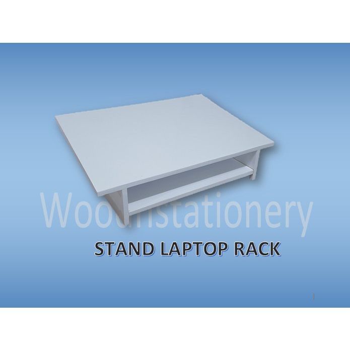 Meja Laptop / Alas laptop / Laptop stand / Stand laptop dengan rak