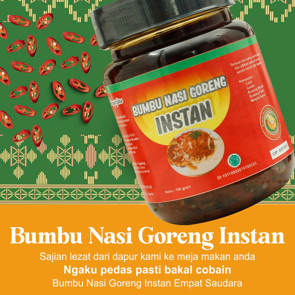 

Bumbu Nasi Goreng - bumbu nasi goreng instan 200 ml empat saudara