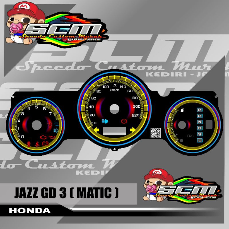 Papan speedometer Honda Jazz GD 3 Matic panel spidometer custom honda jazz gd 3 matic