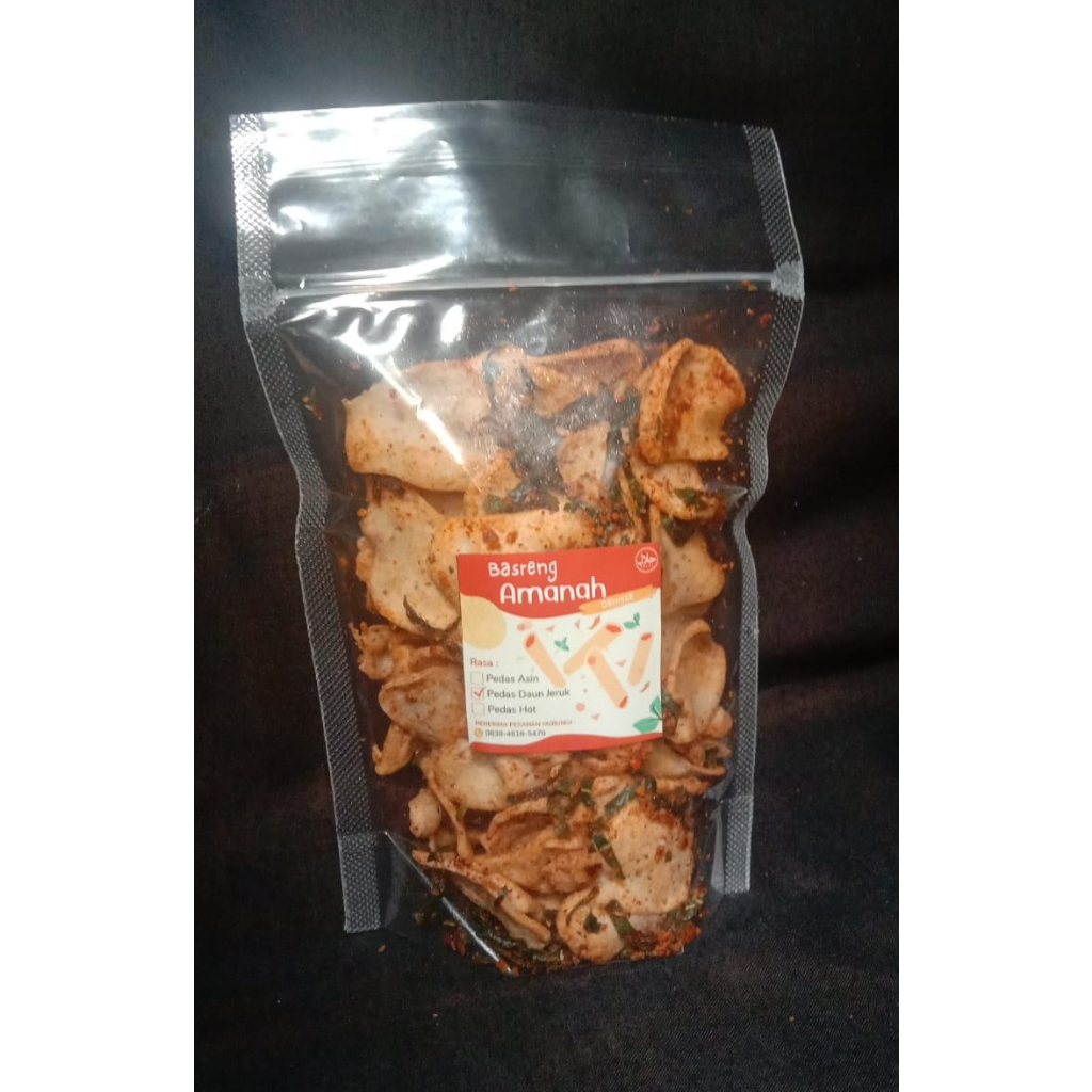 

Basreng Pedas Daun Jeruk - 100 gram