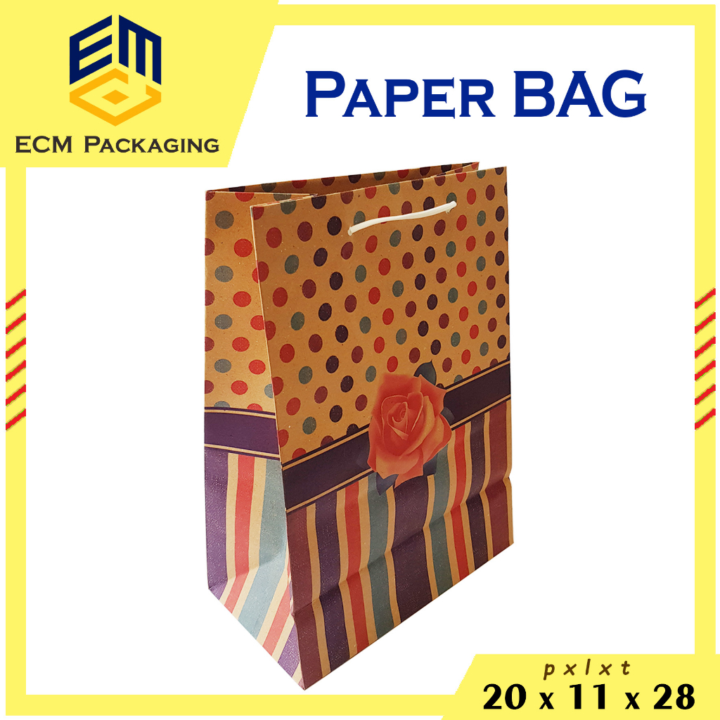 

Paper Bag TEBAL Coklat 20x11x28 / Paperbag Souvenir / Paperbag Terimakasih 12pcs / Paper bag Hajatan