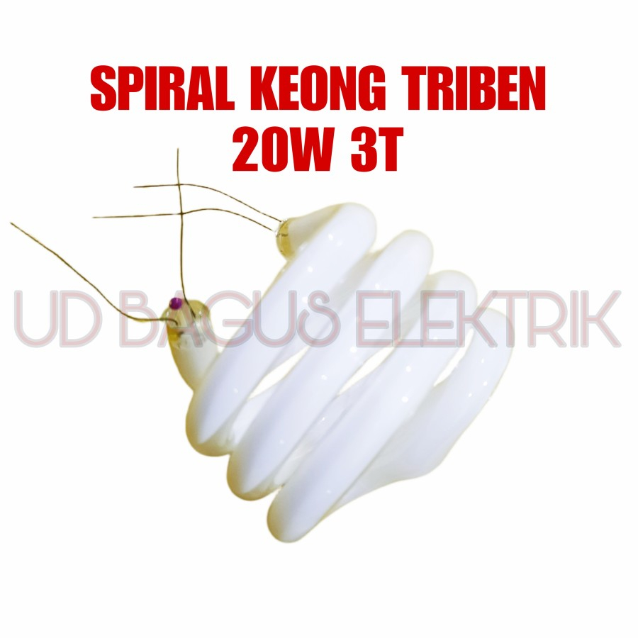 KACA LAMPU SPIRAL KEONG TRIBEN 20W