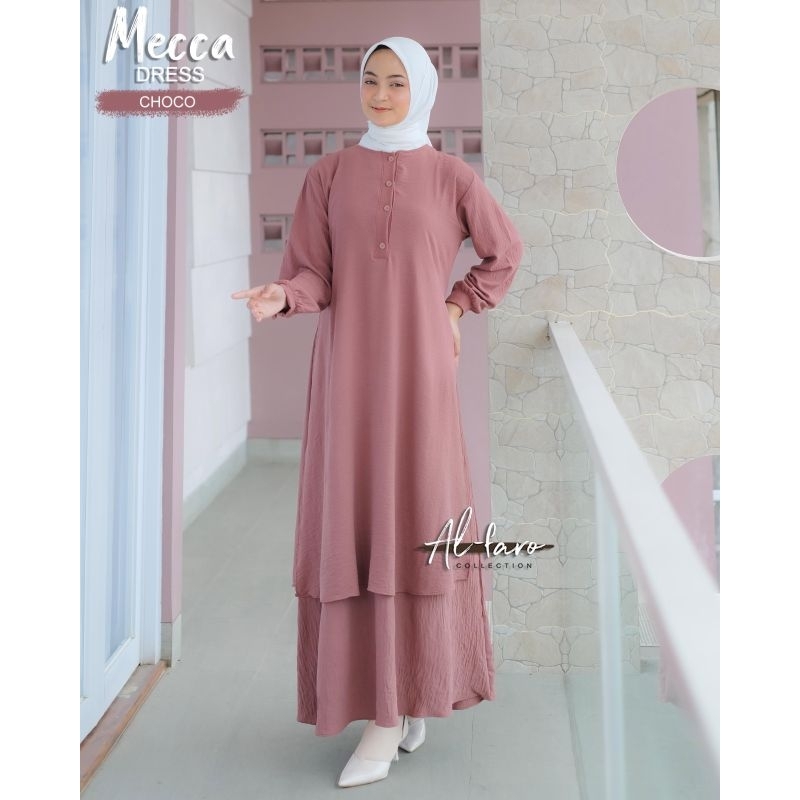 Gamis malay crinkle Mecca dress