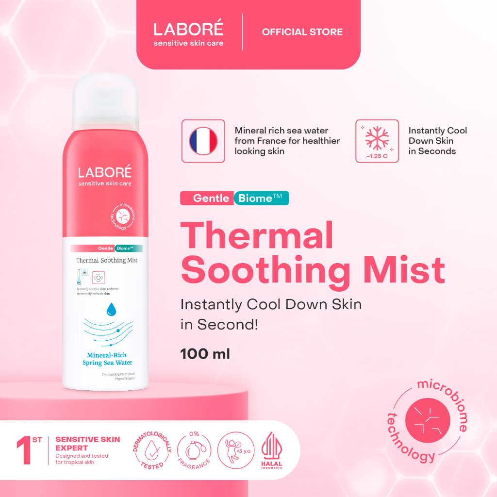 LABORE GentleBiome Thermal Soothing Mist / Indonesia Pelembab Wajah 100ml / Mineral Rich Spring Sea 
