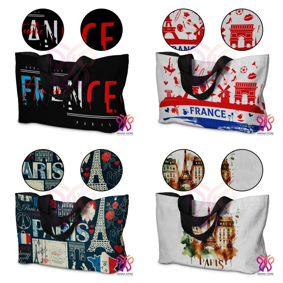 Tas Tote bag Souvenir Perancis Paris