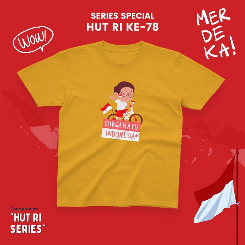 Kaos HUT RI anak