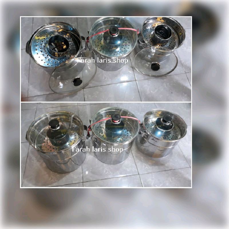 Dandang Bakso kaca ukuran 30cm