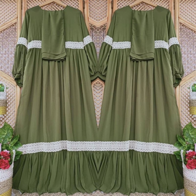 Gamis Fadhilah Hijau Army