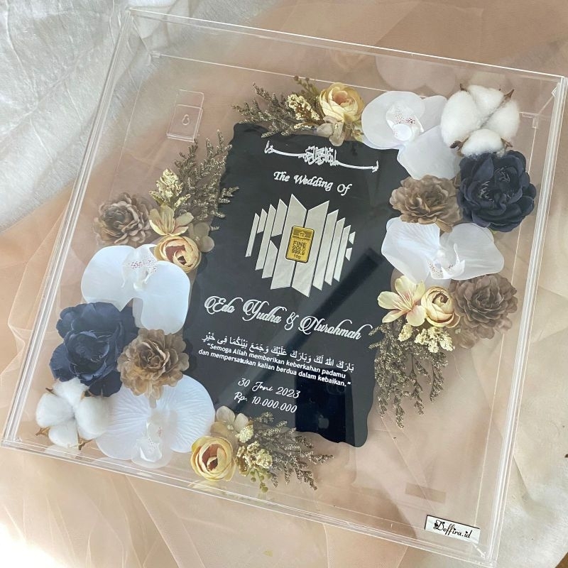 (30X30) Mahar akrilik kekinian/WAJIB BACA DESKRIPSI/Mahar akrilik/Mahar nikah