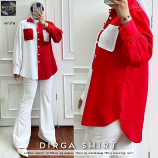 dirga blouse bluse bluss blus baju atasan kemeja sragam seragam lomba 17 san 17san agustusan hut kemerdekaan ld 110 size xxl wanita perempuan cewe cewek remaja dewasa ori original premium modern casual murah meriah elegant kekinian terbaru termurah cod