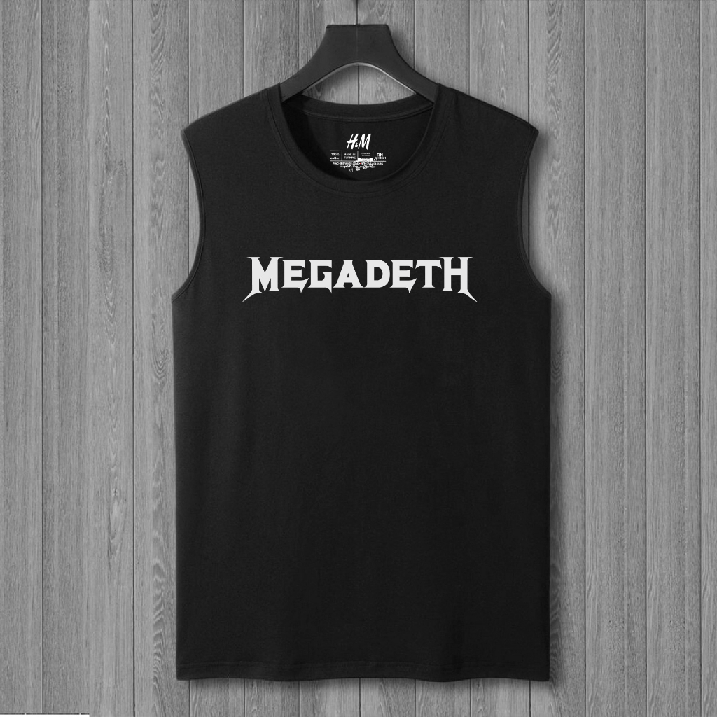 kaos distro tanpa lenganMEGADETH kaos lekbong band musik rock alternatife metal punk dangdut koplo p