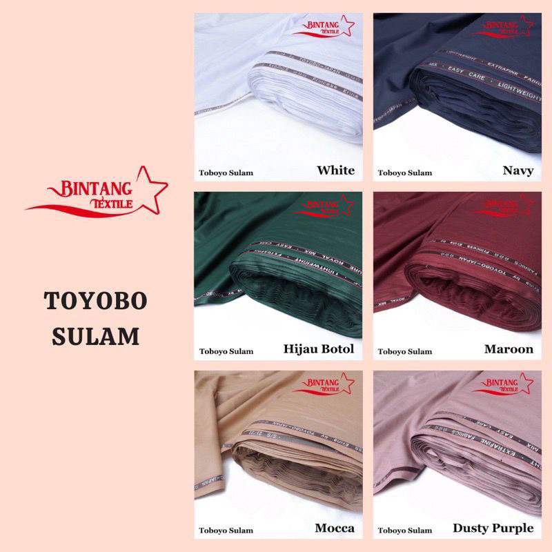 Kain Katun Toyobo Sulam Original 100% Import Exslusive Japan Termurah - Harga persetengah meter (0.5