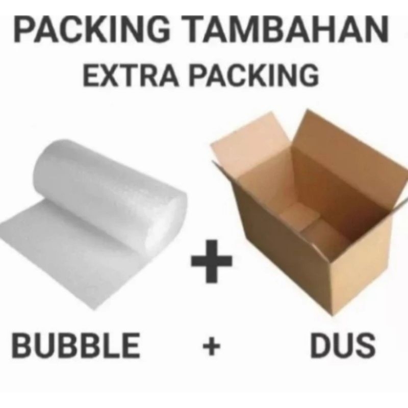 

Extra Buble wrap putih dan hitam dan dus kotak