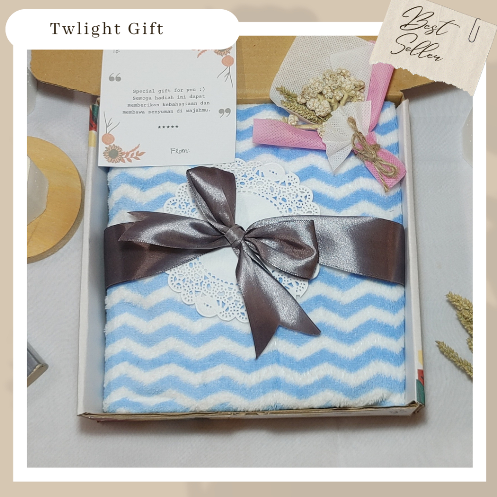 MINI HAMPERS SINGLE / HADIAH HANDUK KADO SOUVENIR 50x100CM / KADO PERNIKAHAN / KADO WEDDING / KADO C