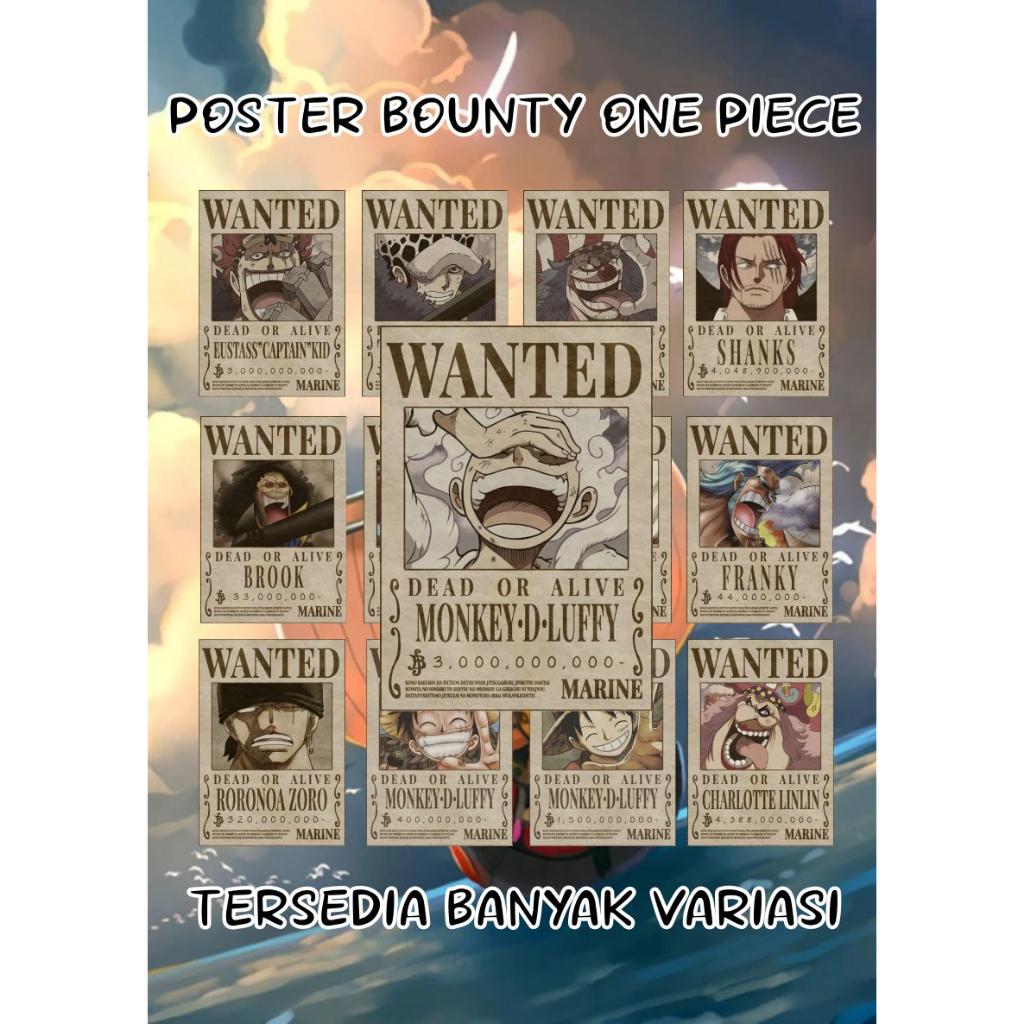 POSTER BOUNTY ONE PIECE