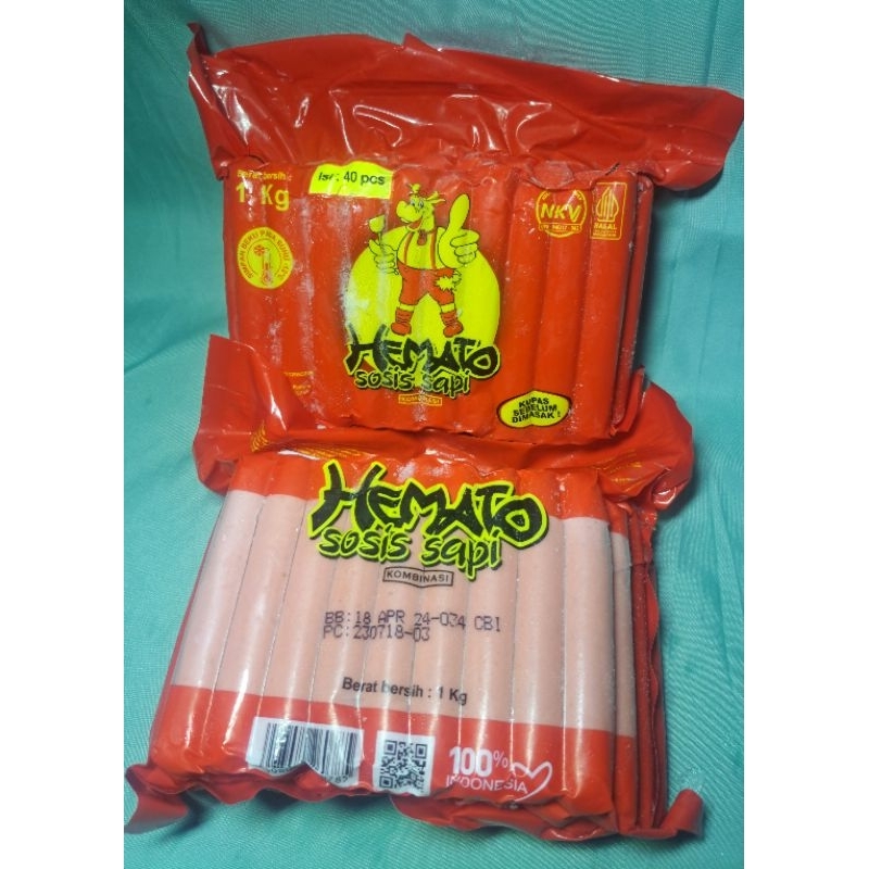 

Hemato Sosis Sapi 1kg isi 40