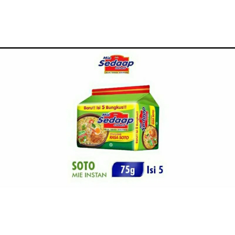 

Sedaap Mie Instant Soto 5 x 75 g