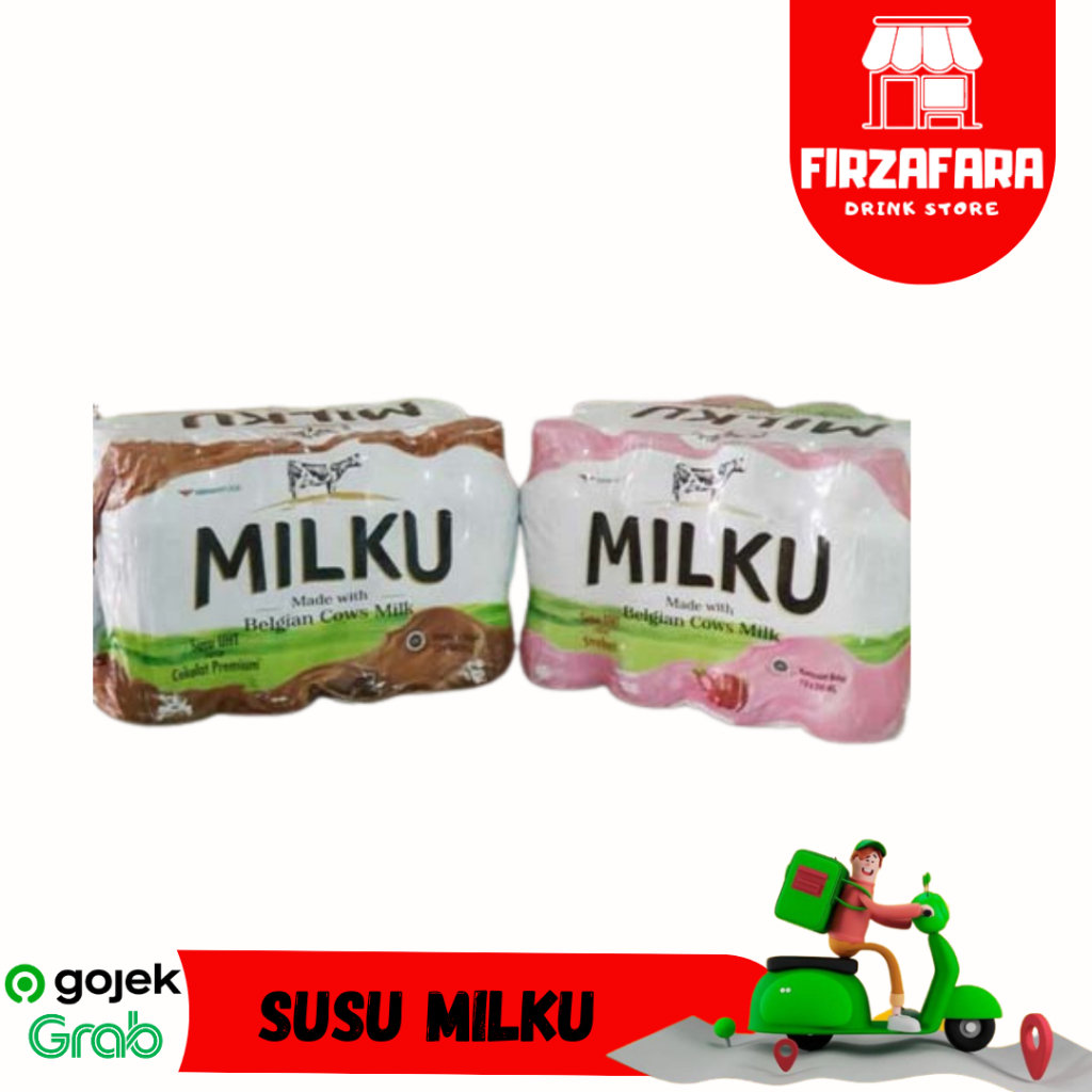 

(READY SURABAYA) MILKU SUSU COKLAT/STRAWBERRY 1PACK ISI 12BTL 200ML