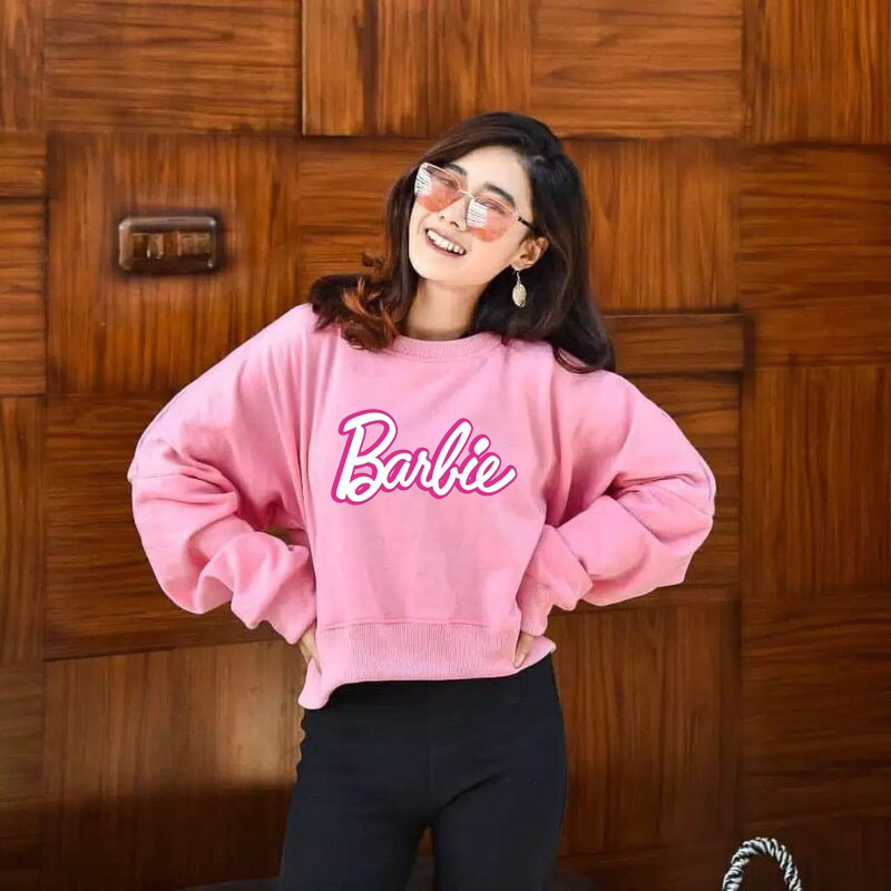 SWEATER BARBIE DEWASA TERBARU BAJU BARBIE DEWASA WANITA BARBIE CROP TOP WANITA