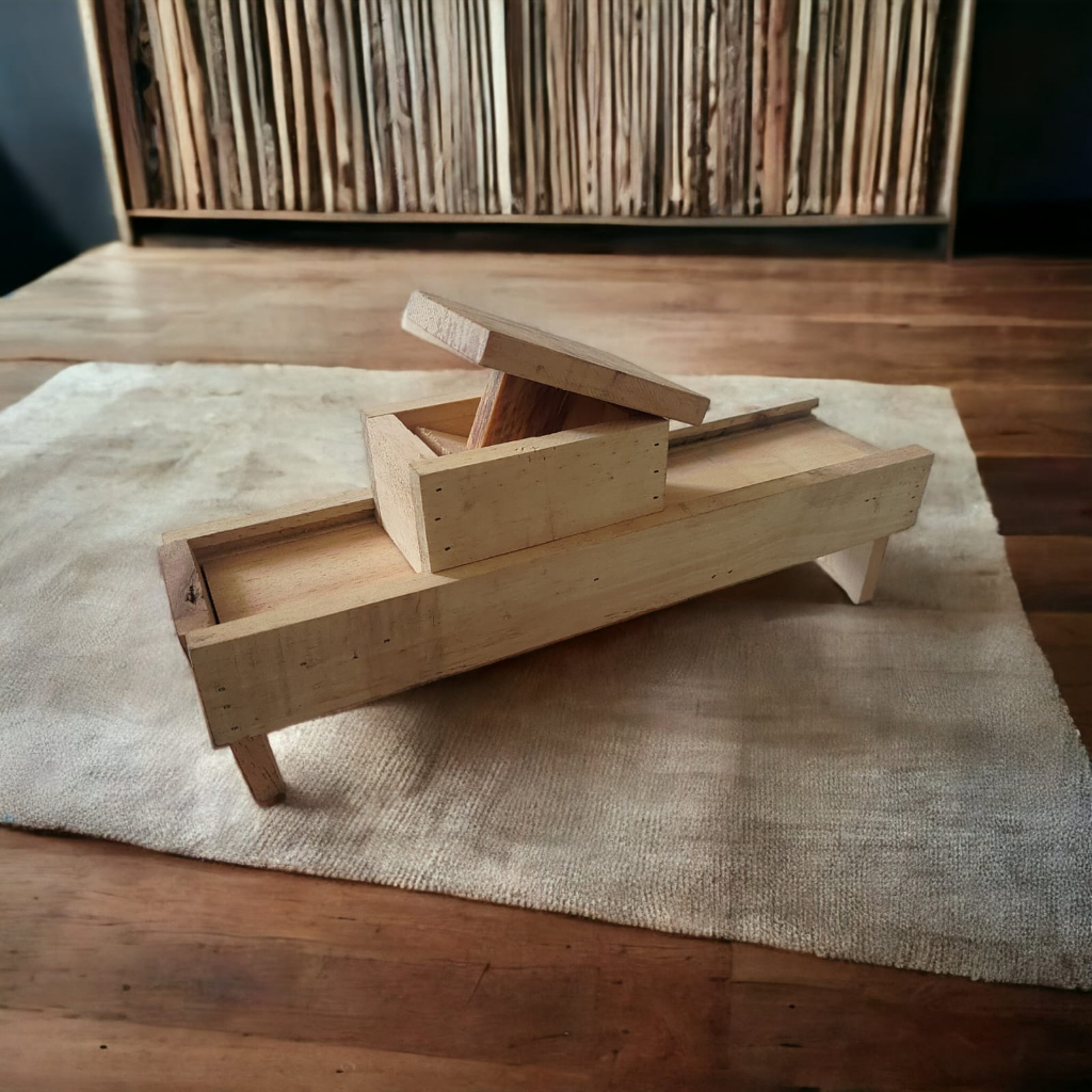 Alat Pemotong Bawang Merah Kayu Manual - Pengiris Perajang Serbaguna