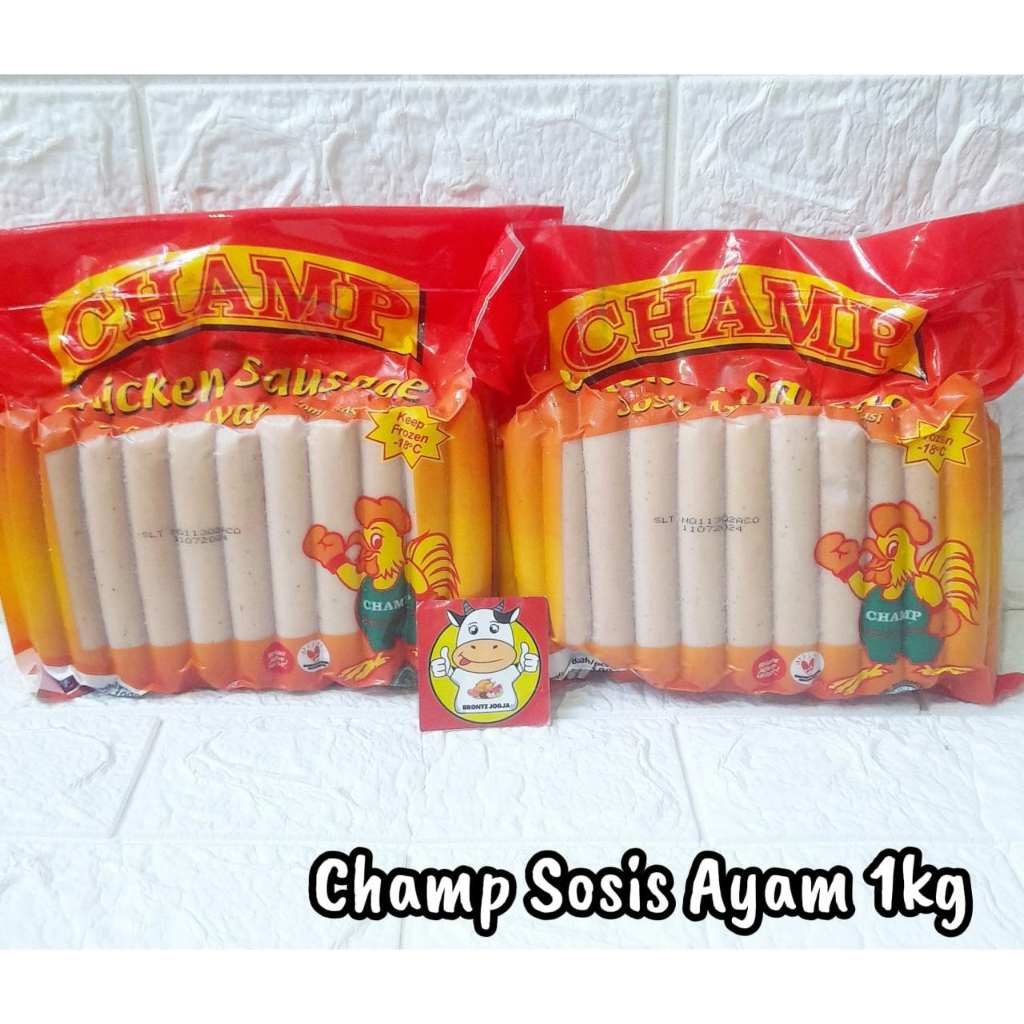 

CHAMP SOSIS AYAM 1 KG - FROZEN FOOD - BRONTZ JOGJA