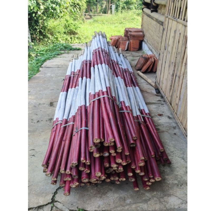 TIANG BAMBU BENDERA UKURAN 3 METER DIAMETER BAMBU 3-4CM AMBIL 50PCS