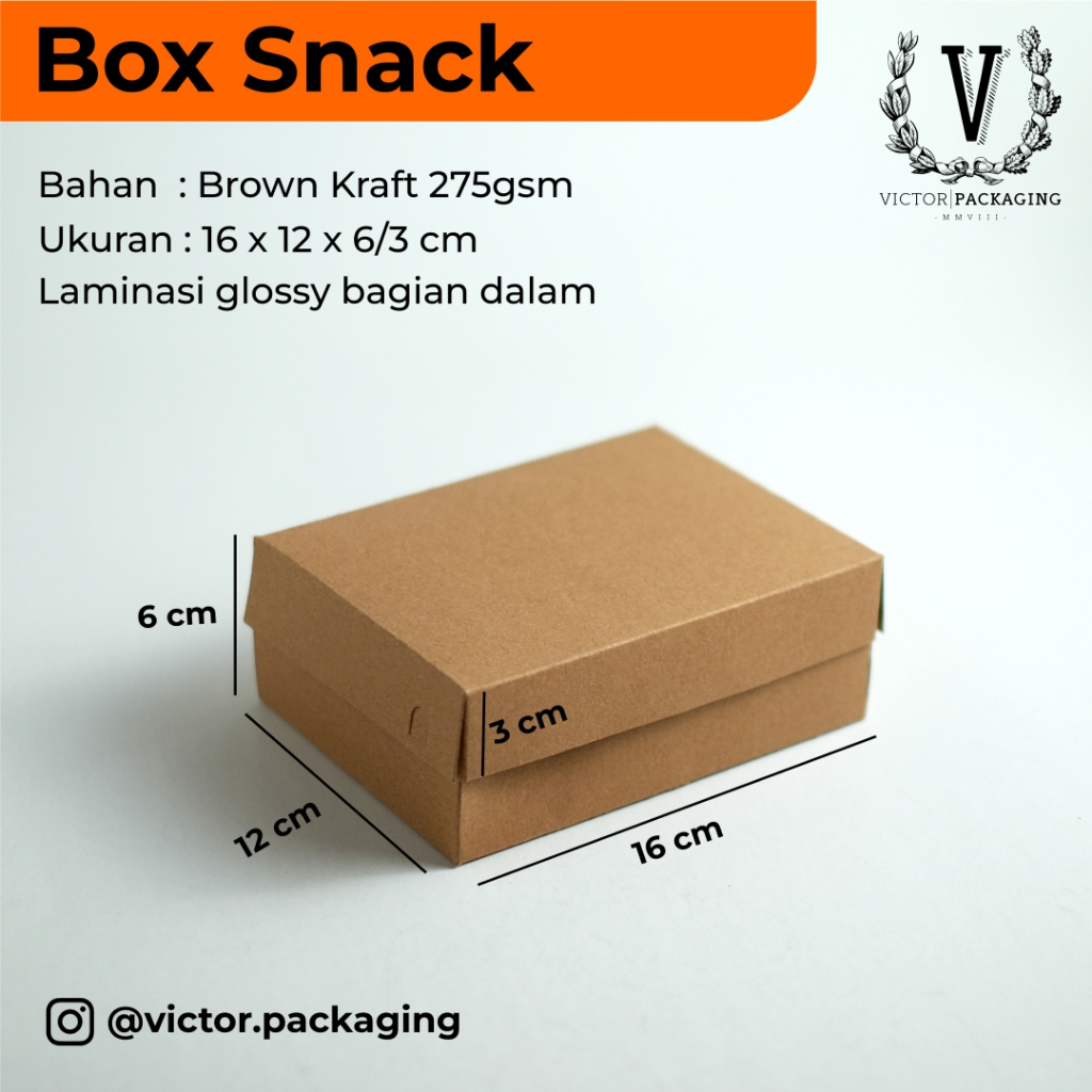 

(VICTOR) Box Snack Uk 16 x 12 x 3/6