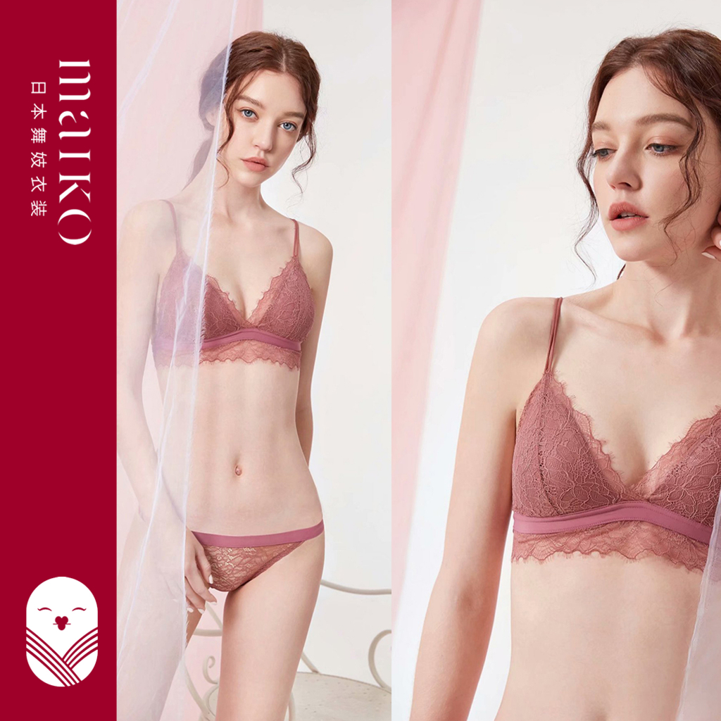 [ MAIKO JAPAN ] Nicole Seamless Sport Push Up Bra Pakaian Dalam Wanita Sexy Zumba Bikini Set Senam S