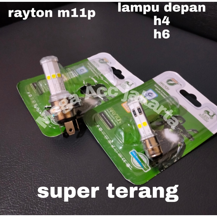 RAYTON RTD LAMPU MOTOR H4 H6 LED 6 SISI M11P LAMPU MOTOR VIXION  MX KING SCOOPY VARIO MIO LAMPU DEPA