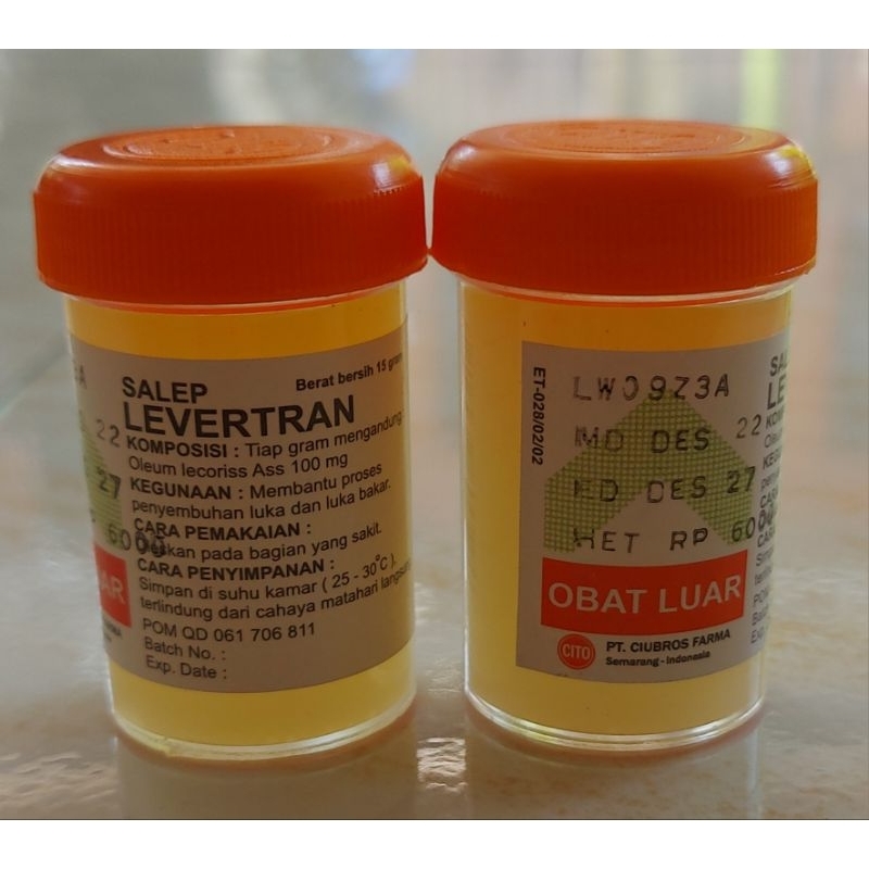 Salep Levertran luka bakar