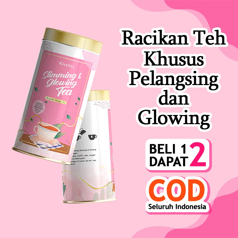 Giveliss BELI 1 DAPAT 2 - Slimming & Glowing Tea Herbal Teh Pelangsing