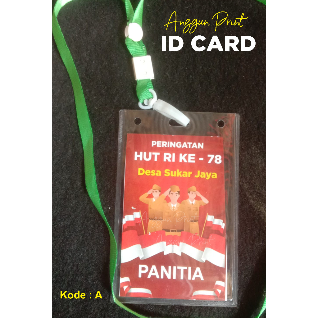 

Name Tag / Cocard / Co Card / ID Card Peserta / Kartu Panitia / Kartu Peserta / Kalung Anggota PAKET KOMPLI