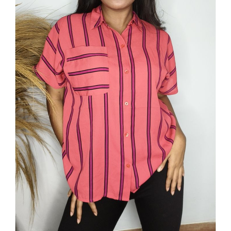 UNPEU FAMME / BLOUSE WANITA LENGAN PENDEK