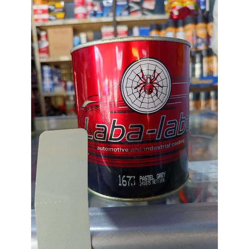 Cat Laba Laba Pastel Grey 1673 | Cat Laba Laba | Pastel Grey | Cat Mobil Murah | Zafa Cat