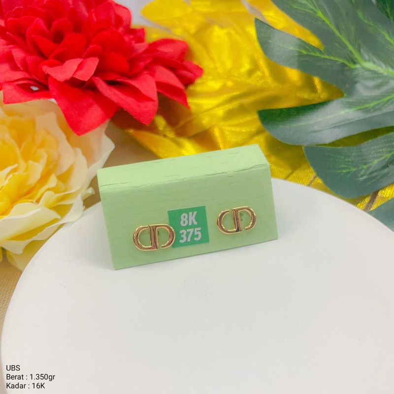 Perhiasan Anting Emas Tindik CD DOr Fashion UBS 16k / 700