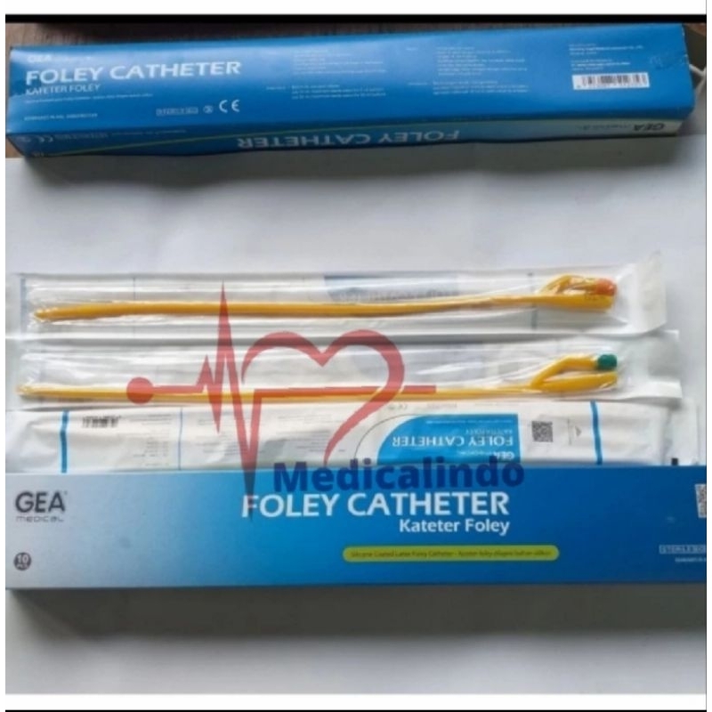 GEA Folley Catheter 2 Way Gold / Kateter Selang Kencing GEA Latex
