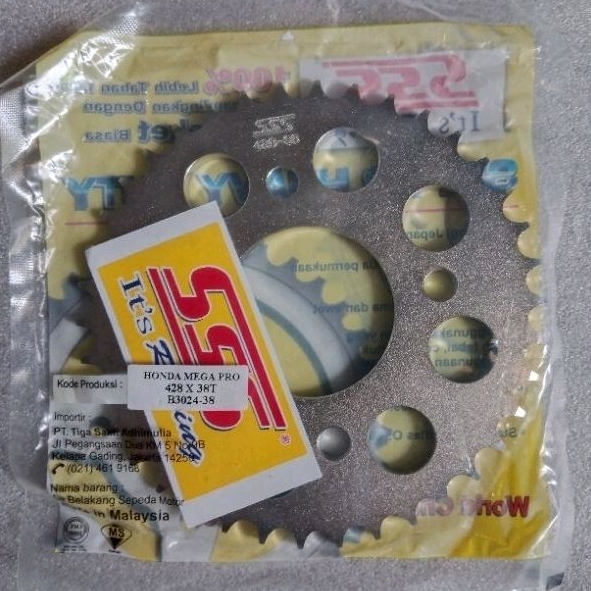 Gear 428 SSS Megapro Tiger Sonic CB150 Verza