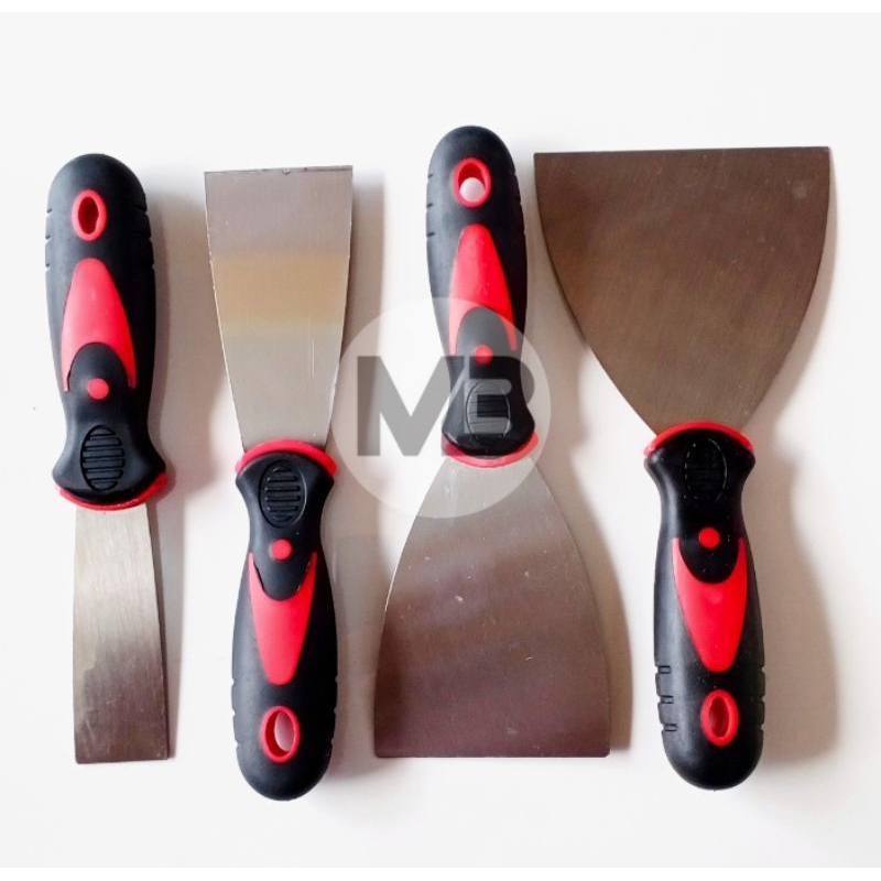 Scraper Scrap Kape Gagang Karet 1 1/2" l 2" l 3" l 4" l Skrap Perontok Cat Pengisi Dempul Nat