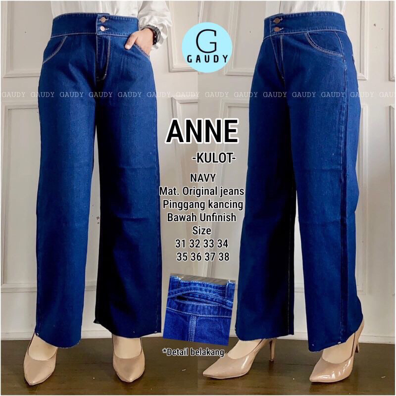 Anne Jeans Kulot Tali Silang