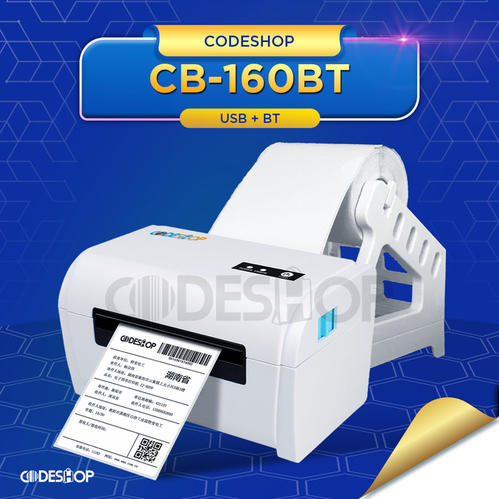 Printer Thermal Cetak Resi CODESHOP CB-160 BT | CB 160BT Bluetooth+USB