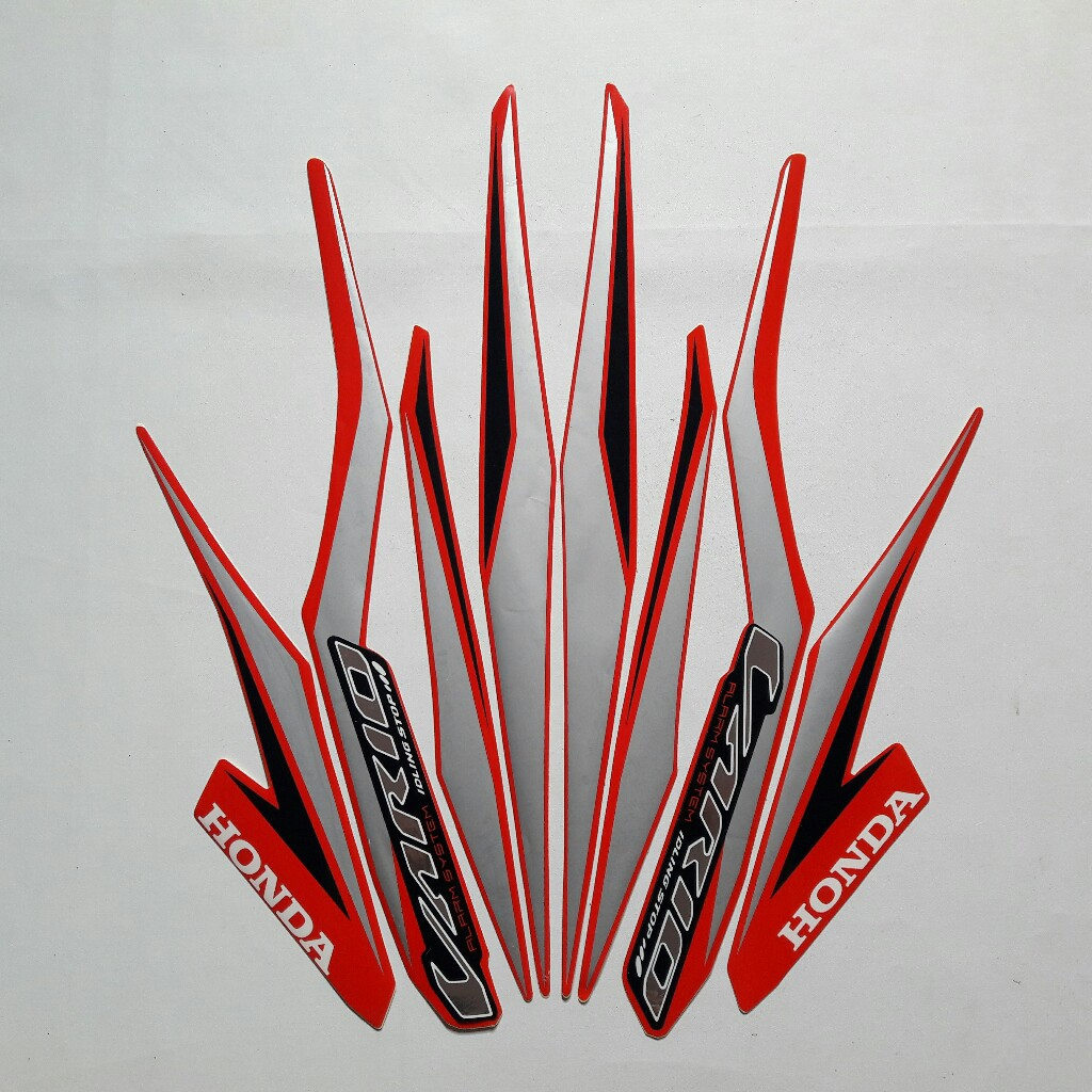 Stiker Motor Striping Lis Honda VARIO 125 2018 Iss Merah